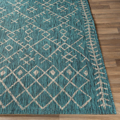 Livabliss Eagean Machinaal Geweven Vloerkleed — Talingblauw / Ivoor | EAG-2330
