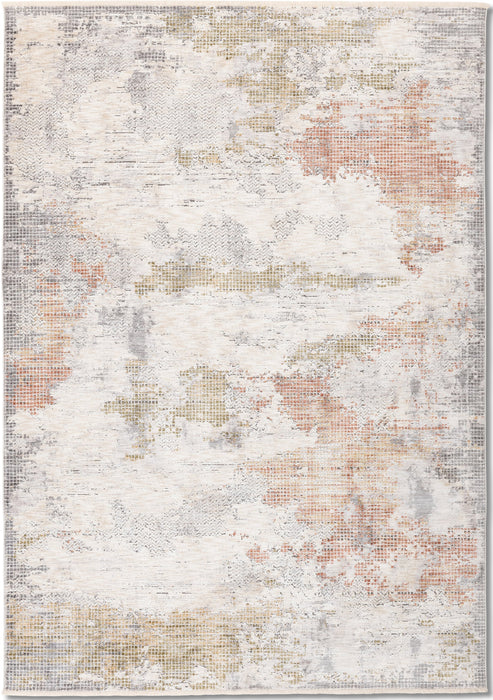 Premium Modern Abstract Vloerkleed – Ivoor Multi (Pluist niet, Makkelijk te reinigen)