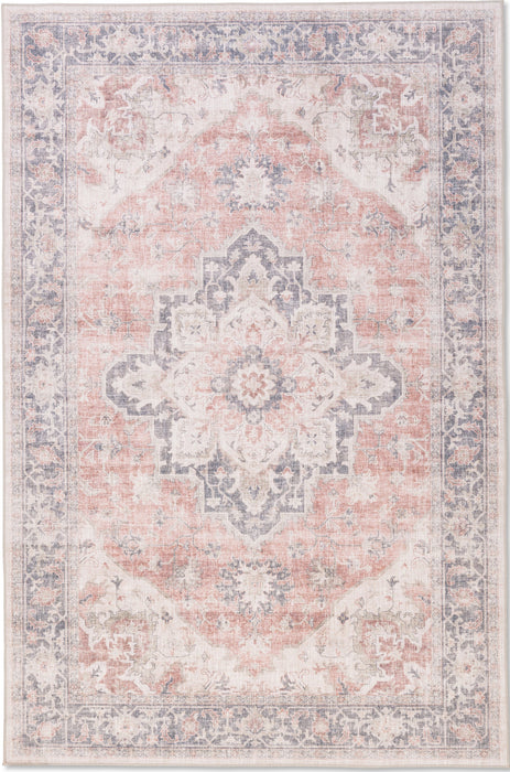 Hoogwaardig wasbaar antislipkleed – Blush Medallion (machine wasbaar)