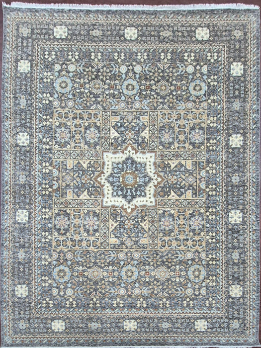 9x12 Hand Knotted Mumlook design Oriental Carpet