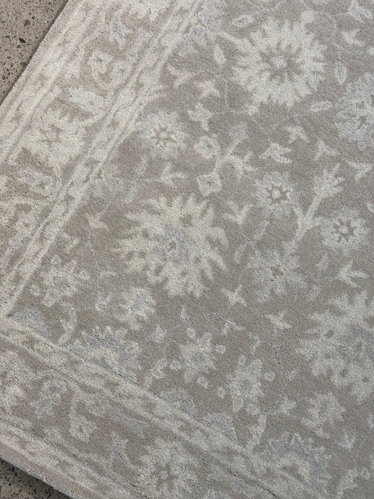 4'x6' Handgetuft tapijt van Nepalese wol - Neutraal