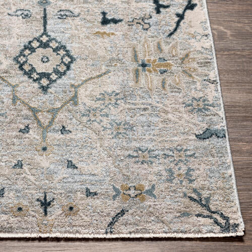 Brunswick Machinaal Geweven Vloerkleed — Ivoor / Salie| BWK-2316