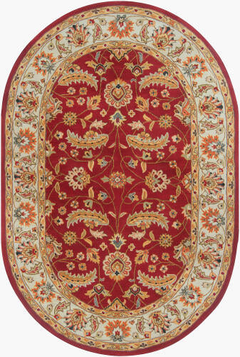 Caesar Handmade Wool Rug — Rust / Ivory Multi | CAE-1022