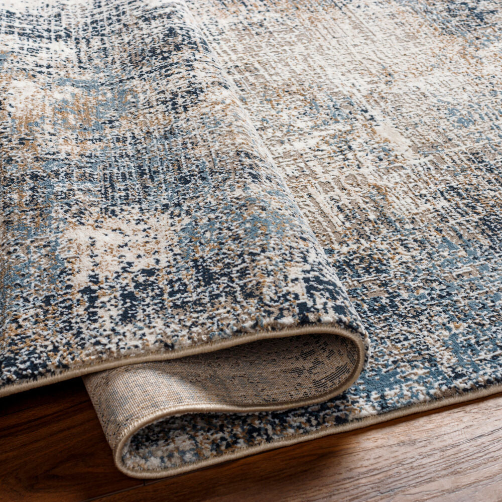 Allegro Plus Machine Woven Rug — Navy / Amber | AGP-2306 - construction
