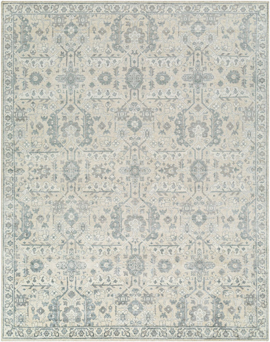 Aleyna Hand Knotted Rug — Light Blue / Cream | ANE-2300