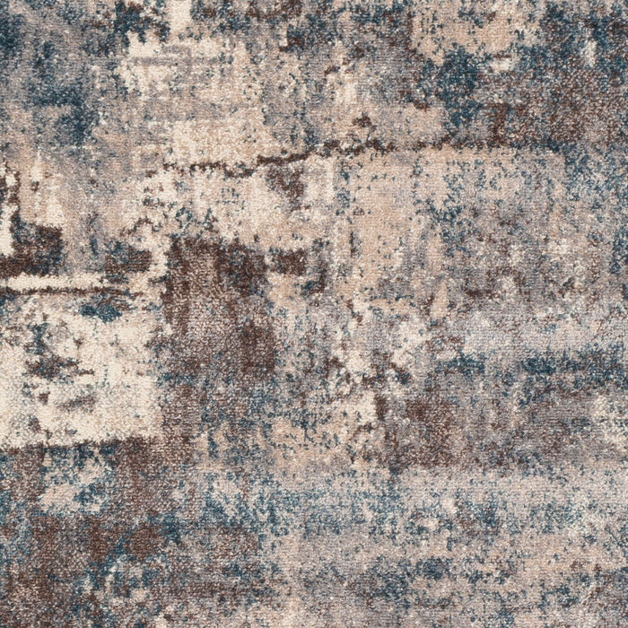 Ankara Machinaal Geweven Vloerkleed — Beige / Blauwgroen | AKR-2307