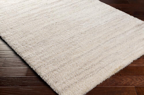 Cloudy Shag Machinaal Geweven Vloerkleed — Off-White / Grijs | CDG-2307