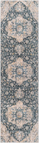 Livabliss Cardiff machinaal geweven vloerkleed — Groenblauw / Grijs | CDF-2307