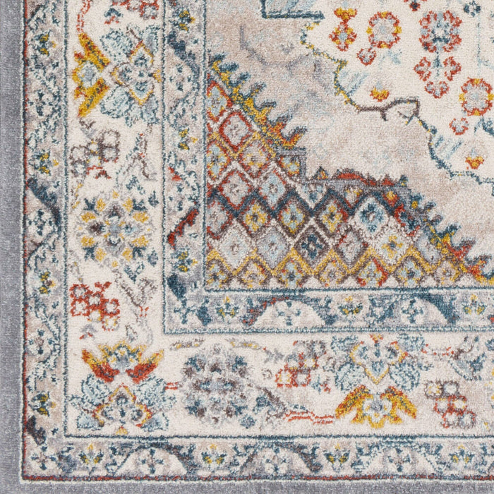 Ankara Machine Woven Rug — Gray / Ice Blue | AKR-2300