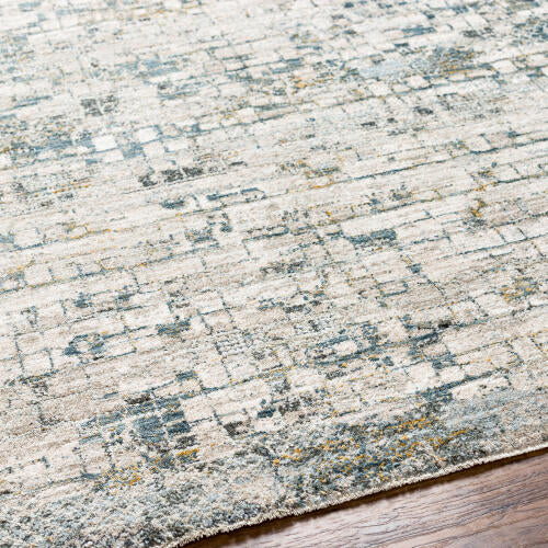 Livabliss Dresden machinaal geweven vloerkleed — Zacht zeegroen / Taupe | DRE-2304