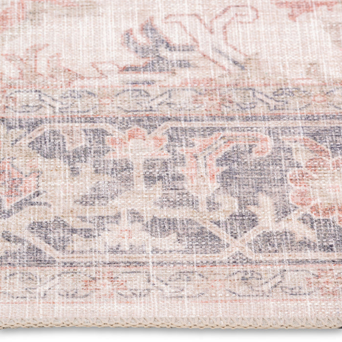 Hoogwaardig wasbaar antislipkleed – Blush Medallion (machine wasbaar)