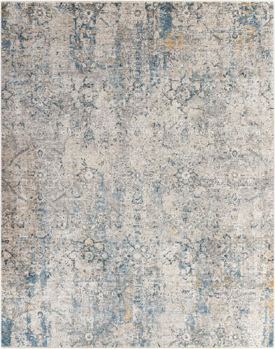 Livabliss Cardiff machinaal geweven vloerkleed — Blauw / Grijs / Ivoor | CDF-2300 - performance
