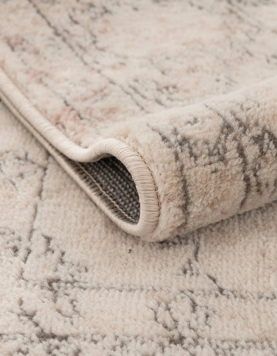 Oregon getextureerd laagpolig vloerkleed – Ivoor / Beige / Grijs – 244 x 335 cm