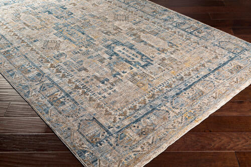 Livabliss Mirabel Machinaal Geweven Vloerkleed — Ivoor / Denim | MBE-2302