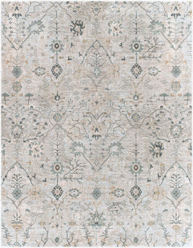 Brunswick Machinaal Geweven Vloerkleed — Ivoor / Salie| BWK-2316 - performance