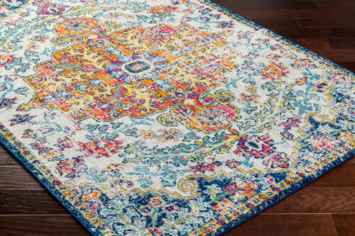 Livabliss Harput Machinaal Geweven Vloerkleed — Veelkleurig Medaillon | HAP-1000