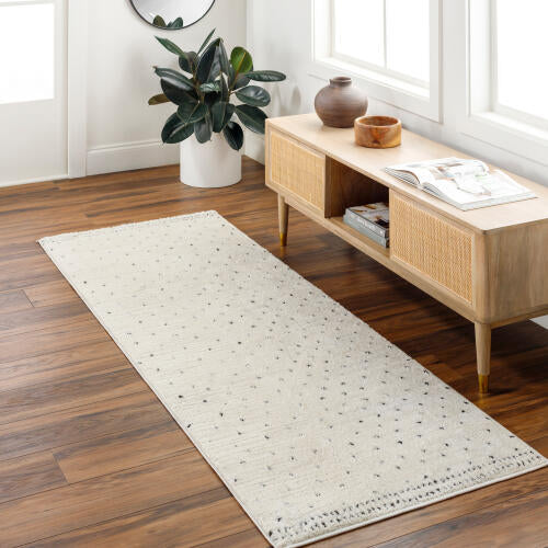 Livabliss Freud machinaal geweven vloerkleed — Ivoor / Houtskool | FEU-2303 - colour & pattern