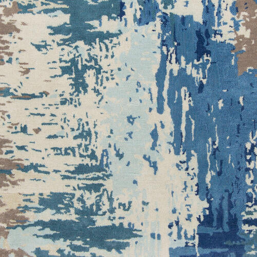 Banshee Handmade Wool & Viscose Rug — Blue Multi | BAN-3342 - performance