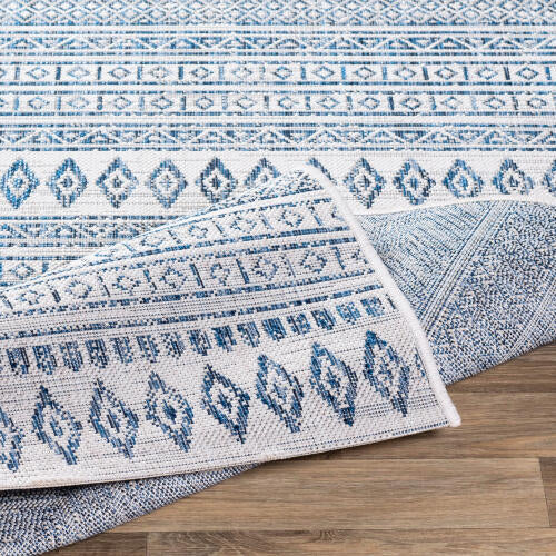 Livabliss Eagean Machine Woven Rug — Blue / Ivory | EAG-2344 - construction