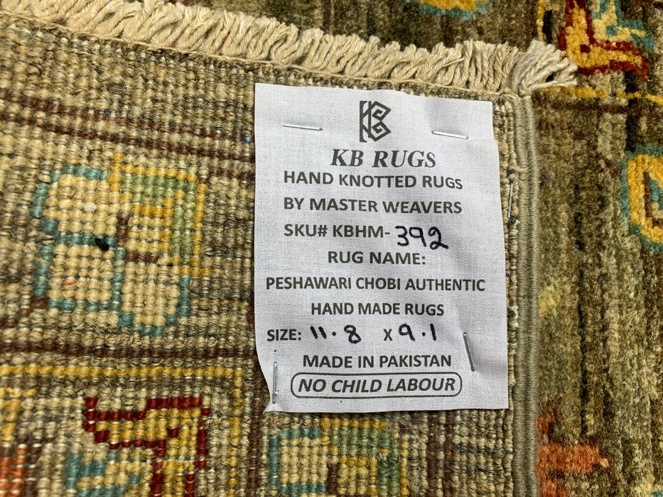 9'x12' Hand-Knotted Chobi Gray/Multi Area Rug – KB Rugs
