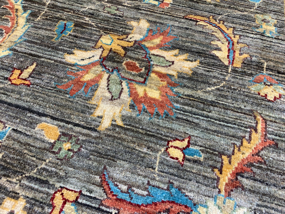 9'x12' Hand-Knotted Chobi Gray/Multi Area Rug – KB Rugs