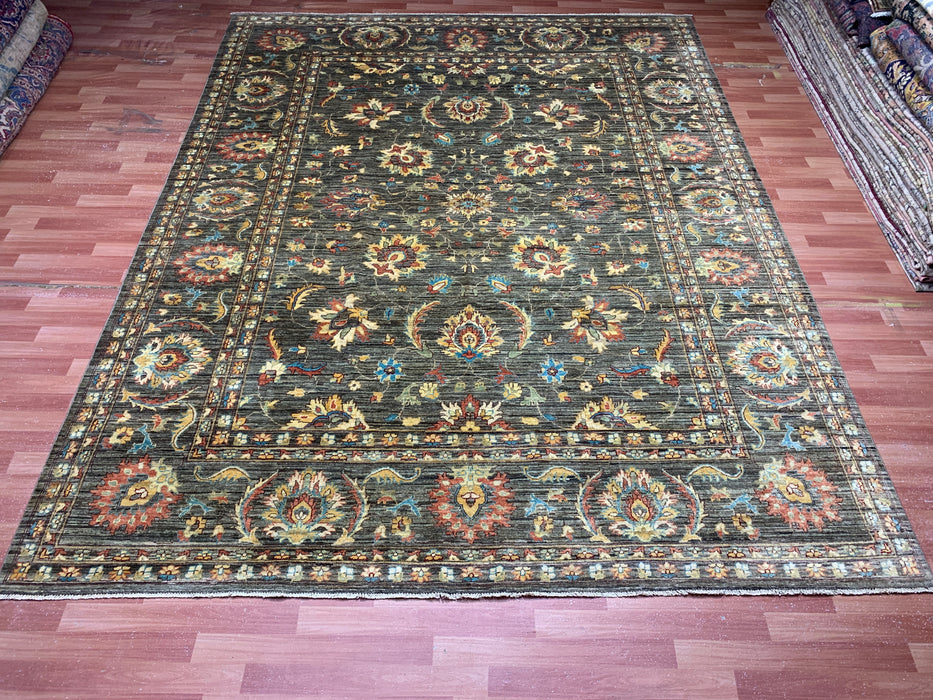 9'x12' Hand-Knotted Chobi Gray/Multi Area Rug – KB Rugs