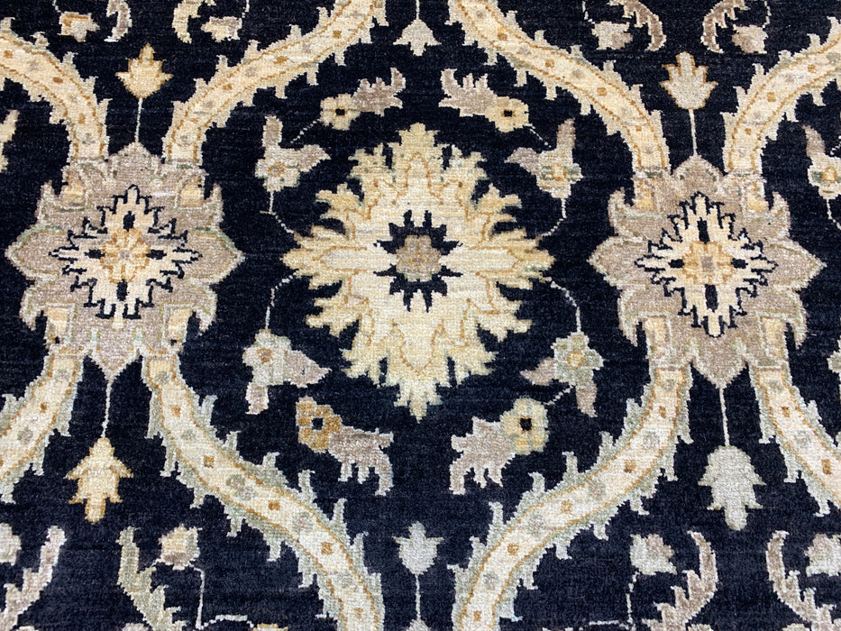 9'x12' Hand-Knotted Chobi Black/Beige Area Rug – KB Rugs