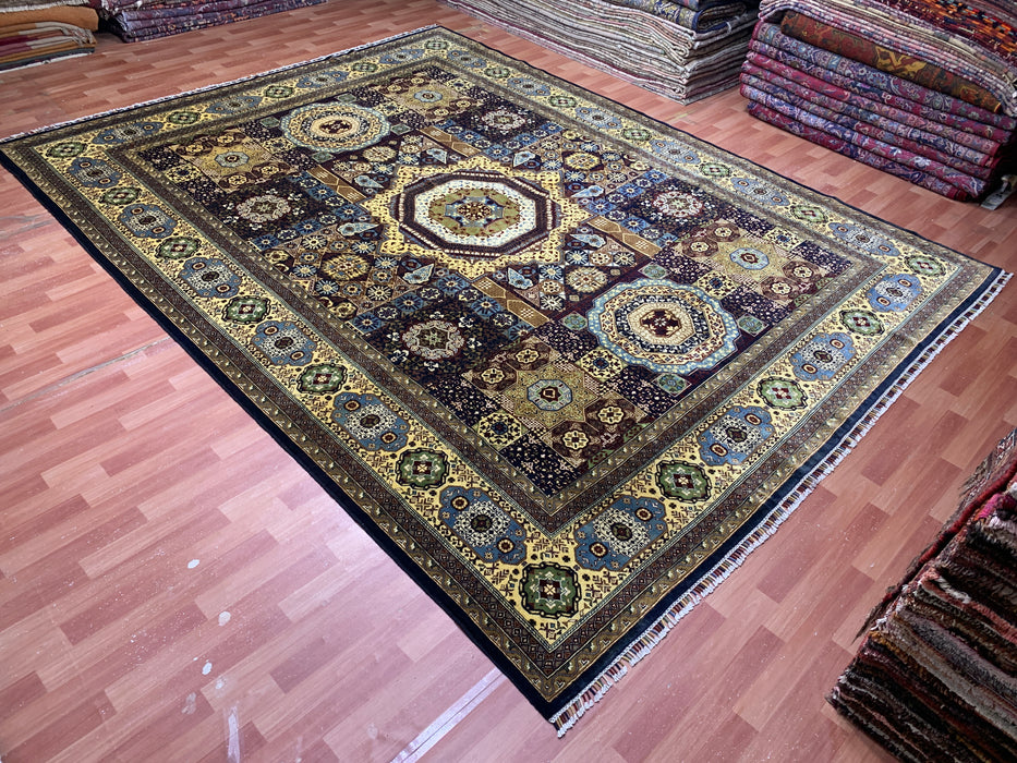 10' x 13’ Mamluk — Handgeknoopt wollen tapijt