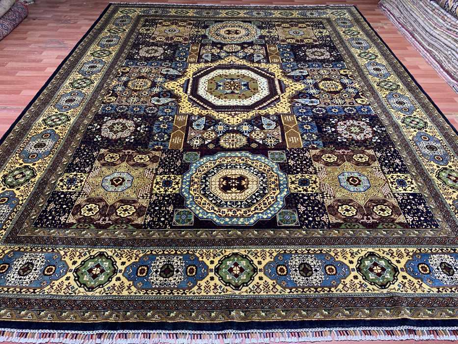 10' x 13’ Mamluk — Handgeknoopt wollen tapijt
