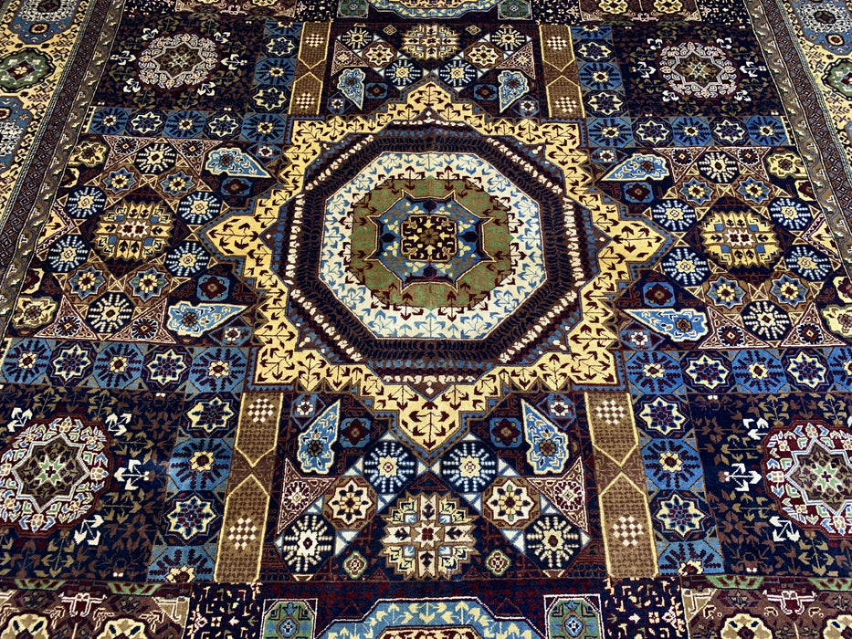 10' x 13’ Mamluk — Handgeknoopt wollen tapijt