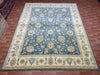 9'x12' Hand-Knotted Chobi Blue/Ivory Area Rug – KB Rugs