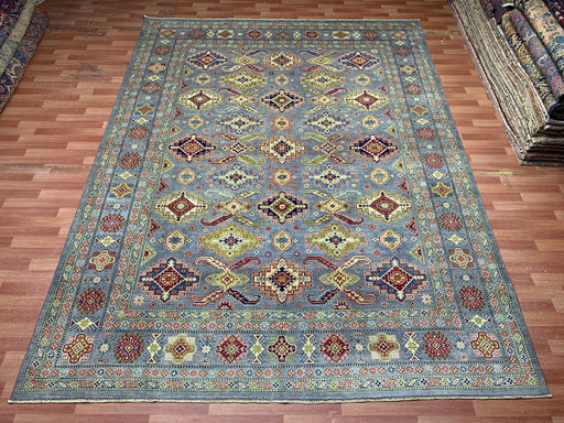 9'x12' Hand-Knotted Chobi Blue/Multi Area Rug – KB Rugs