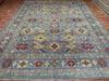 9'x12' Hand-Knotted Chobi Blue/Multi Area Rug – KB Rugs