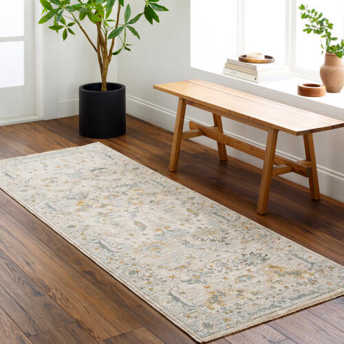 Livabliss Dresden Machinaal Geweven Vloerkleed — Ivoor / Mist | DRE-2308 - colour & pattern