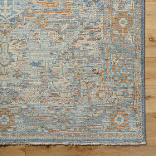 Cappadocia Handgemaakt Wollen Vloerkleed — Blauw / Zand | CPP-5034