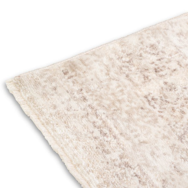 Ivory Vintage Medallion Rug – Easy-Care Turkish Powerloom (0.25" Pile)