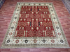 8'x10' Hand-Knotted Chobi Orange/Multi Area Rug – KB Rugs