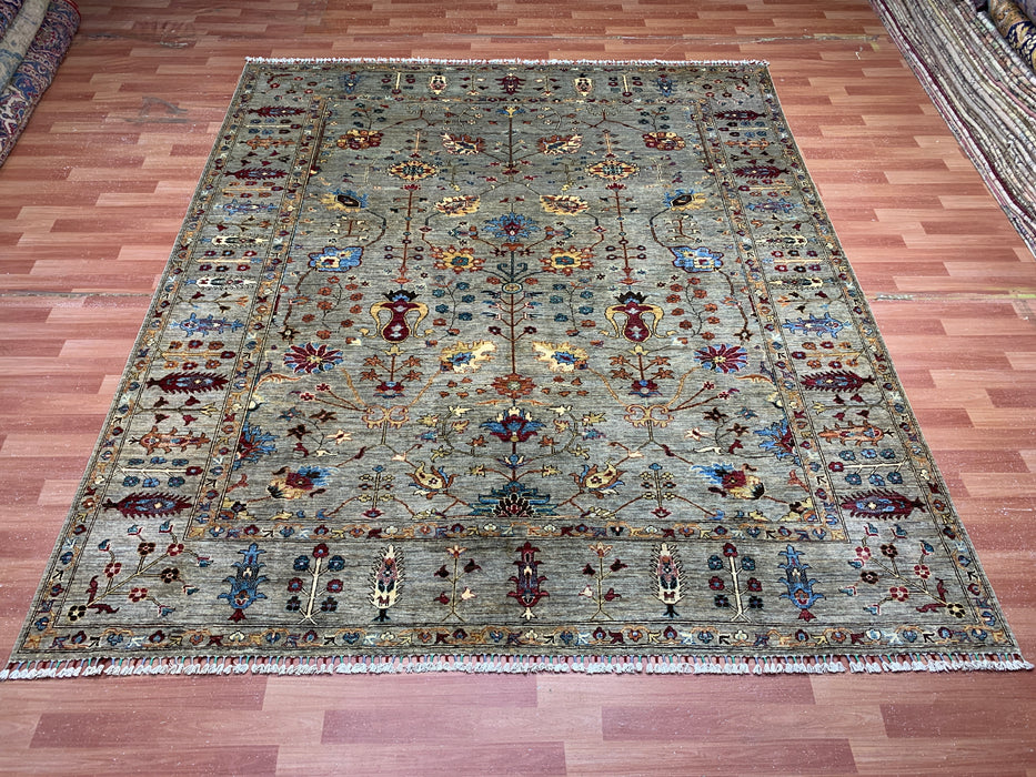 251 cm x 284 cm handgeknoopt wollen Chobi-vloerkleed