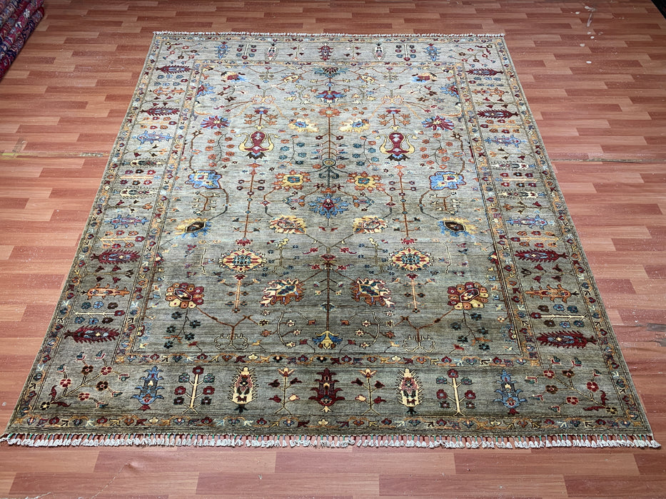 251 cm x 284 cm handgeknoopt wollen Chobi-vloerkleed