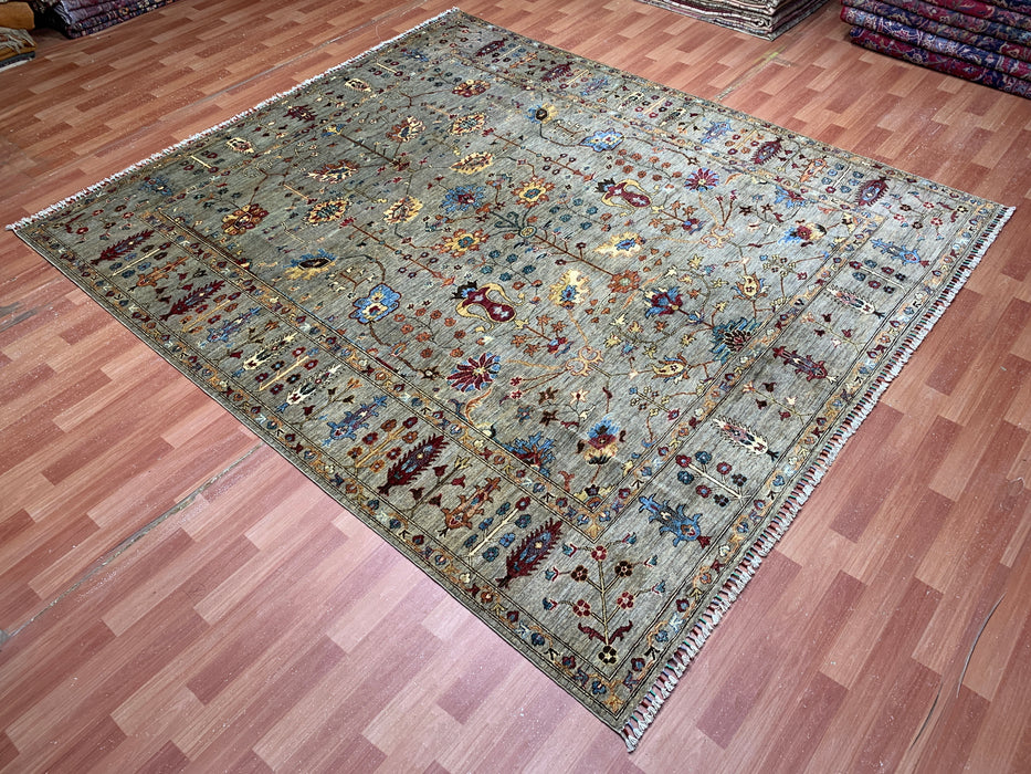 251 cm x 284 cm handgeknoopt wollen Chobi-vloerkleed