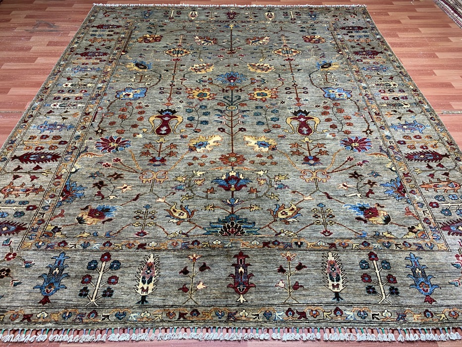251 cm x 284 cm handgeknoopt wollen Chobi-vloerkleed