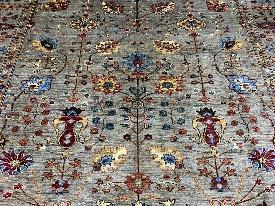 251 cm x 284 cm handgeknoopt wollen Chobi-vloerkleed
