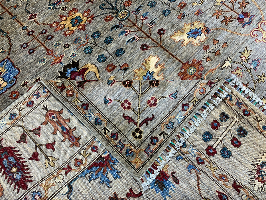 251 cm x 284 cm handgeknoopt wollen Chobi-vloerkleed