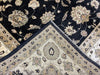 8'x10' Hand-Knotted Chobi Black/Ivory Area Rug – KB Rugs