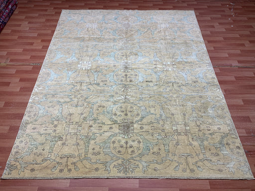 8'x10' Hand-Knotted Chobi Beige/Blue Area Rug – KB Rugs