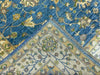 8'x10' Hand-Knotted Chobi Blue/Ivory Area Rug – KB Rugs