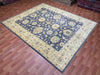 8'x10' Hand-Knotted Chobi Navy/Ivory Area Rug – KB Rugs