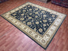 8'x10' Hand-Knotted Chobi Navy/Ivory Area Rug – KB Rugs