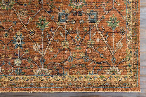 Reign handgemaakt wollen vloerkleed — Roest / Multi | REG-2301