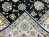 9'x12' Hand-Knotted Chobi Black/Ivory Area Rug – KB Rugs